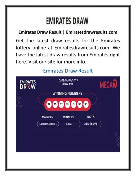 emirates lottery result|EMIRATES DRAW Past Results .